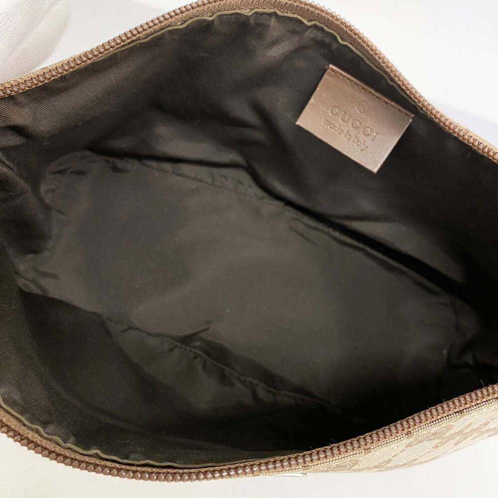 Gucci GG Canvas Bag/Pouch 039 1103 Brown Women's - Picture 4 of 10